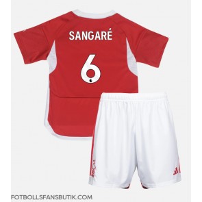 Nottingham Forest Ibrahim Sangare #6 Replika Hemmatröja Barn 2023-24 Kortärmad (+ Korta byxor)